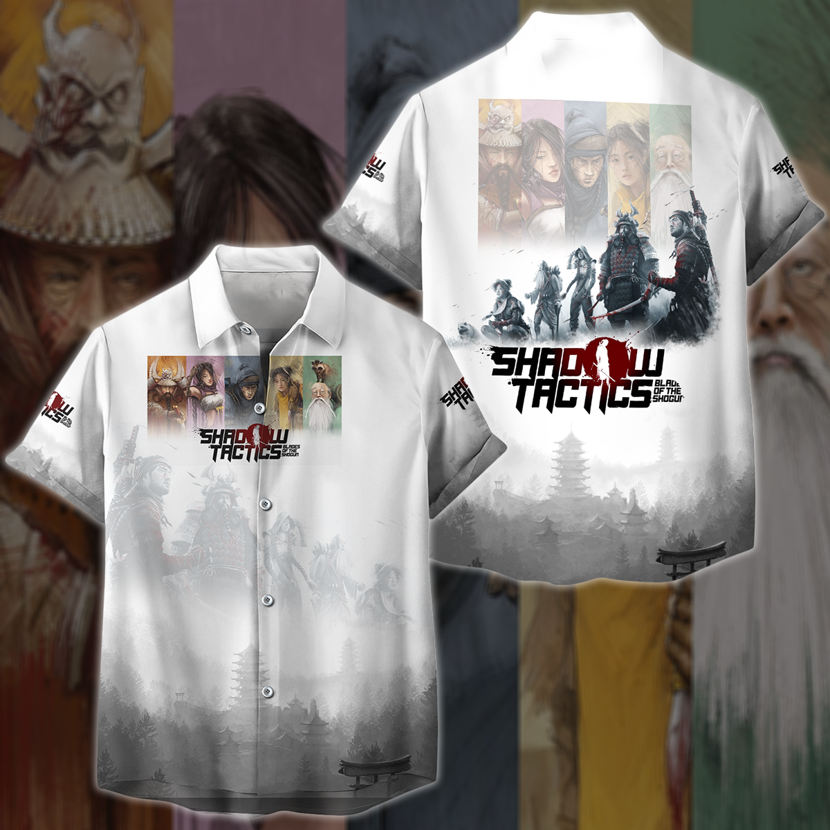 Shadow Tactics: Blade of the Shogun Video Game 3D All Over Printed T-shirt Tank Top Zip Hoodie Pullover Hoodie Hawaiian Shirt Beach Shorts Jogger Hawaiian Shirt