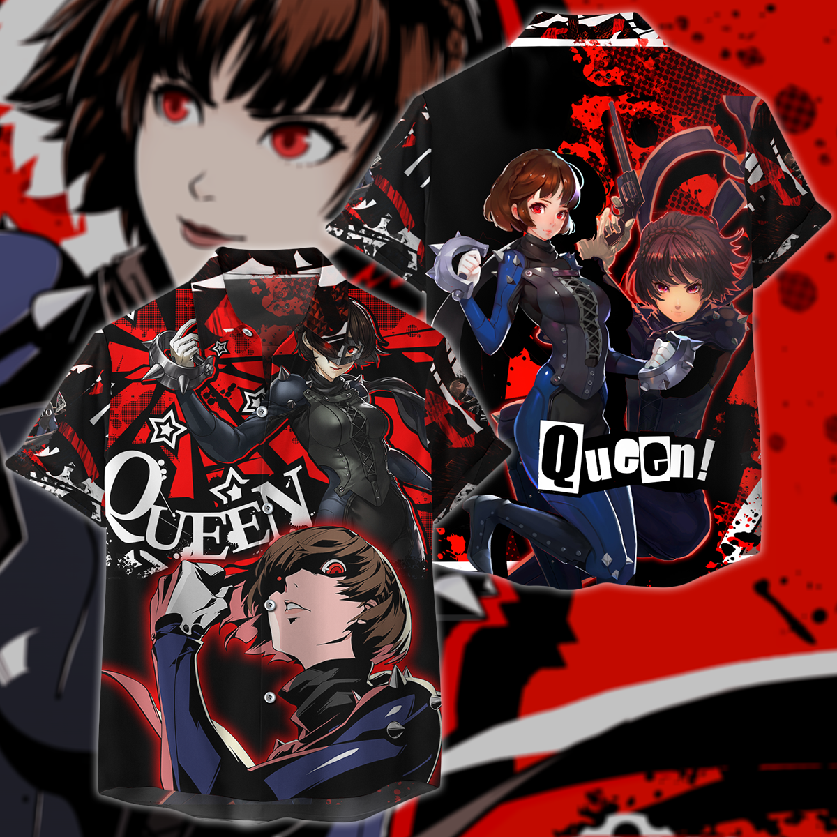 Persona 5 Strikers Makoto Niijima Video Game 3D All Over Print T-shirt Tank Top Zip Hoodie Pullover Hoodie Hawaiian Shirt Beach Shorts Jogger Hawaiian Shirt