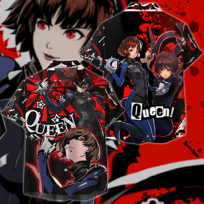 Persona 5 Strikers Makoto Niijima Video Game 3D All Over Print T-shirt Tank Top Zip Hoodie Pullover Hoodie Hawaiian Shirt Beach Shorts Jogger Hawaiian Shirt