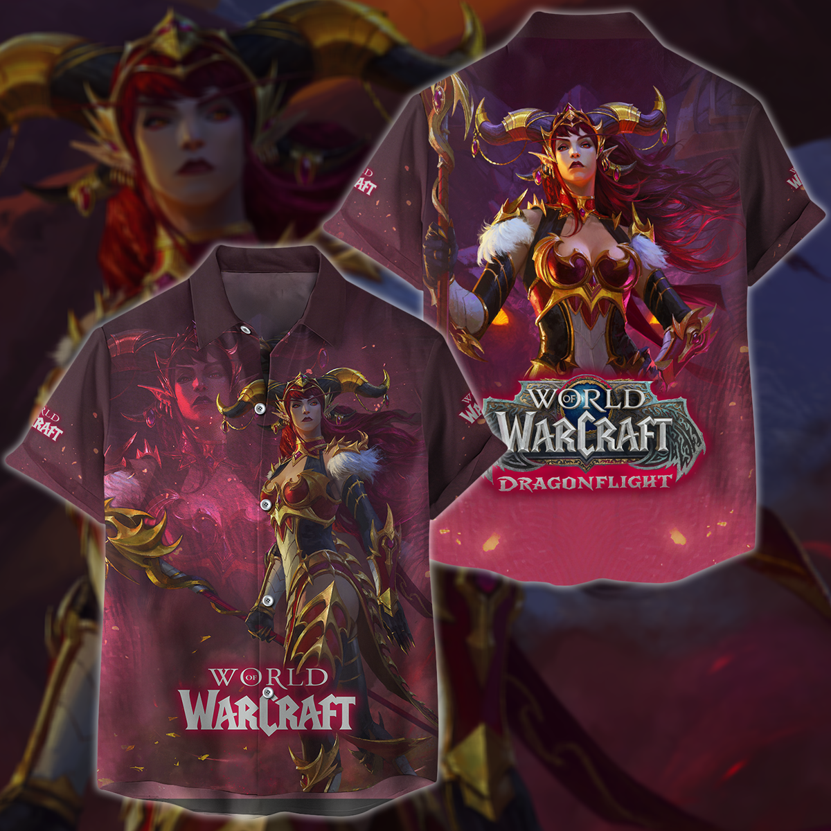 World of Warcraft: Dragonflight Video Game 3D All Over Printed T-shirt Tank Top Zip Hoodie Pullover Hoodie Hawaiian Shirt Beach Shorts Jogger Hawaiian Shirt