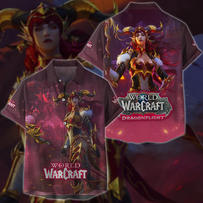 World of Warcraft: Dragonflight Video Game 3D All Over Printed T-shirt Tank Top Zip Hoodie Pullover Hoodie Hawaiian Shirt Beach Shorts Jogger Hawaiian Shirt