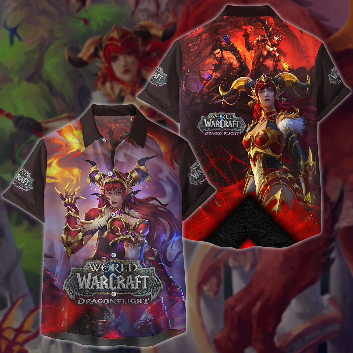 World of Warcraft: Dragonflight Video Game 3D All Over Printed T-shirt Tank Top Zip Hoodie Pullover Hoodie Hawaiian Shirt Beach Shorts Jogger Hawaiian Shirt
