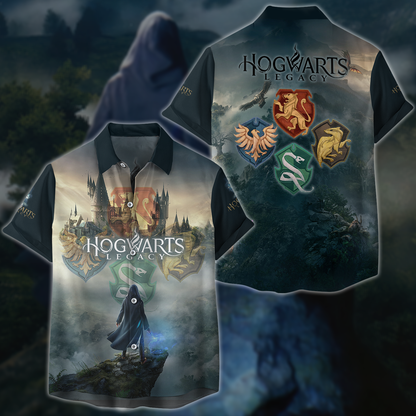 Hogwarts Legacy Video Game 3D All Over Printed T-shirt Tank Top Zip Hoodie Pullover Hoodie Hawaiian Shirt Beach Shorts Jogger Hawaiian Shirt