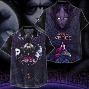 Axiom Verge Video Game 3D All Over Printed T-shirt Tank Top Zip Hoodie Pullover Hoodie Hawaiian Shirt Beach Shorts Jogger Hawaiian Shirt S 