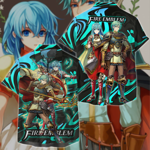 Fire Emblem Ephraim & Eirika Video Game 3D All Over Print T-shirt Tank Top Zip Hoodie Pullover Hoodie Hawaiian Shirt Beach Shorts Jogger Hawaiian Shirt S 