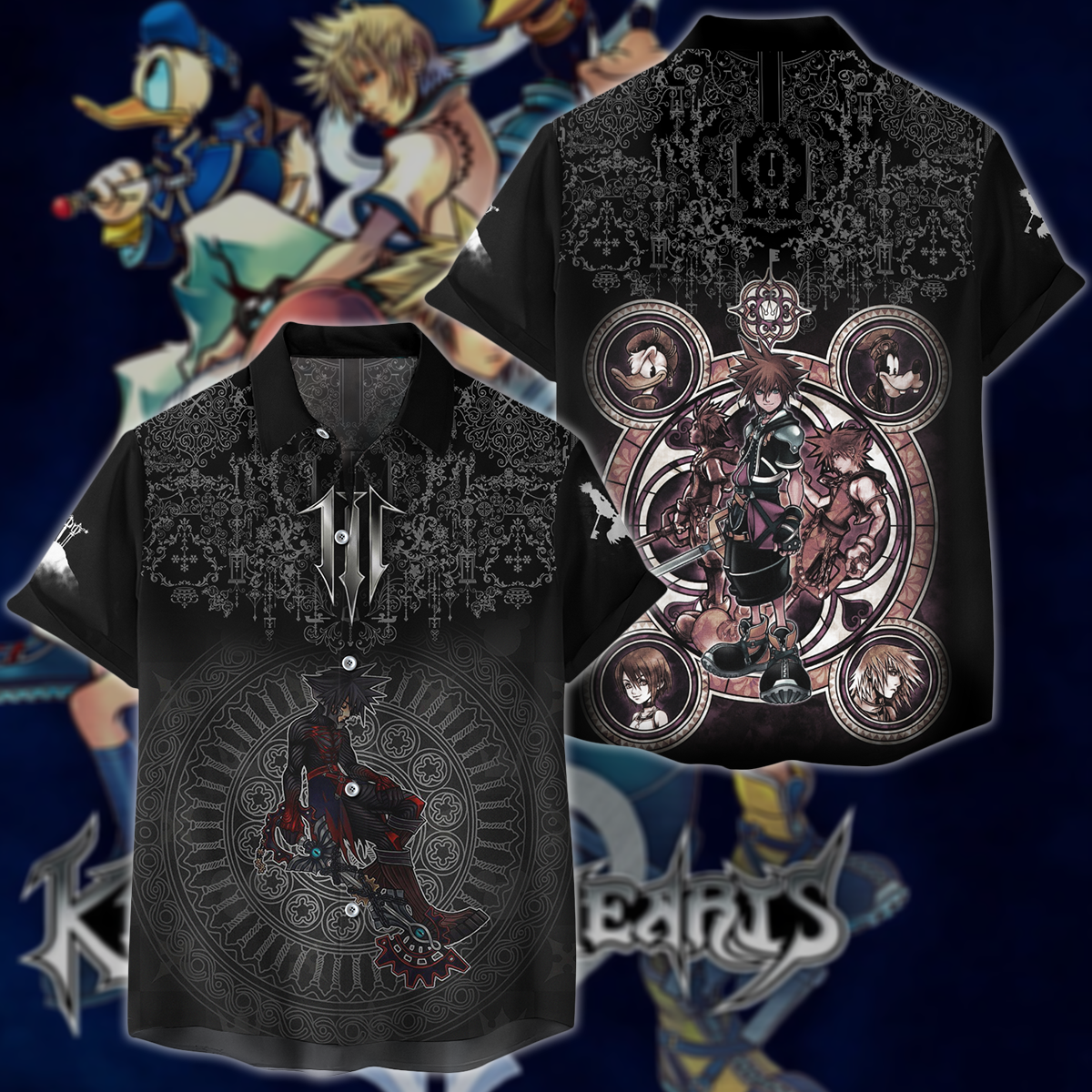 Kingdom Hearts: Melody of Memory Video Game 3D All Over Print T-shirt Tank Top Zip Hoodie Pullover Hoodie Hawaiian Shirt Beach Shorts Jogger Hawaiian Shirt