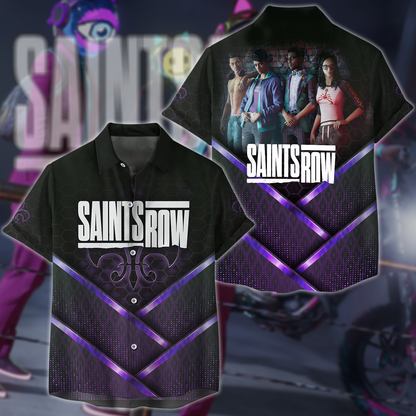 Saints Row Video Game 3D All Over Print T-shirt Tank Top Zip Hoodie Pullover Hoodie Hawaiian Shirt Beach Shorts Jogger Hawaiian Shirt