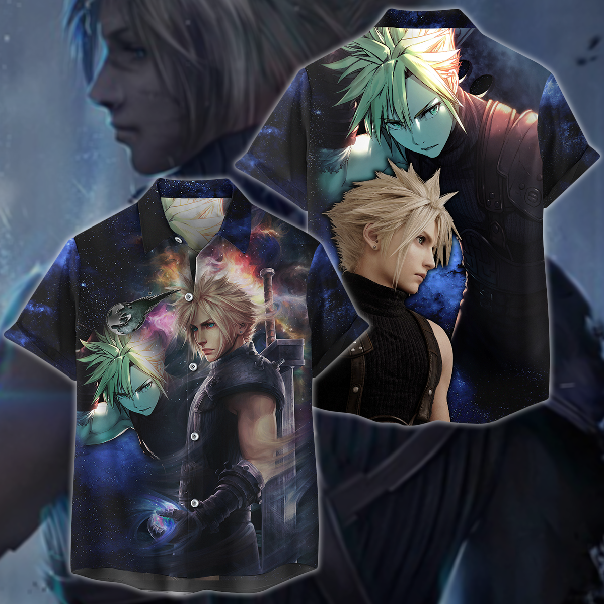Final Fantasy VII Tidus Video Game 3D All Over Print T-shirt Tank Top Zip Hoodie Pullover Hoodie Hawaiian Shirt Beach Shorts Jogger Hawaiian Shirt