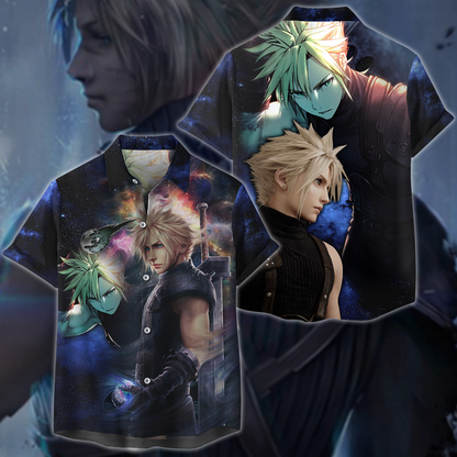 Final Fantasy VII Tidus Video Game 3D All Over Print T-shirt Tank Top Zip Hoodie Pullover Hoodie Hawaiian Shirt Beach Shorts Jogger Hawaiian Shirt