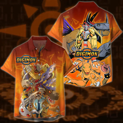 Digimon Video Game 3D All Over Print T-shirt Tank Top Zip Hoodie Pullover Hoodie Hawaiian Shirt Beach Shorts Jogger Hawaiian Shirt