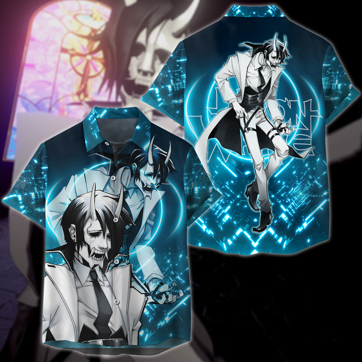 Neon White Video Game 3D All Over Print T-shirt Tank Top Zip Hoodie Pullover Hoodie Hawaiian Shirt Beach Shorts Jogger Hawaiian Shirt
