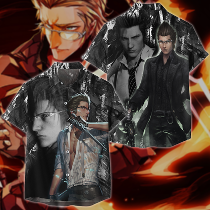 Final Fantasy XV Ignis Scientia Video Game 3D All Over Print T-shirt Tank Top Zip Hoodie Pullover Hoodie Hawaiian Shirt Beach Shorts Jogger Hawaiian Shirt