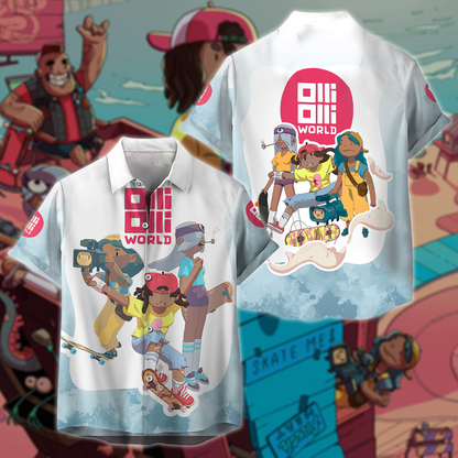 OlliOlli World 3D All Over Print T-shirt Tank Top Zip Hoodie Pullover Hoodie Hawaiian Shirt Beach Shorts Jogger Hawaiian Shirt