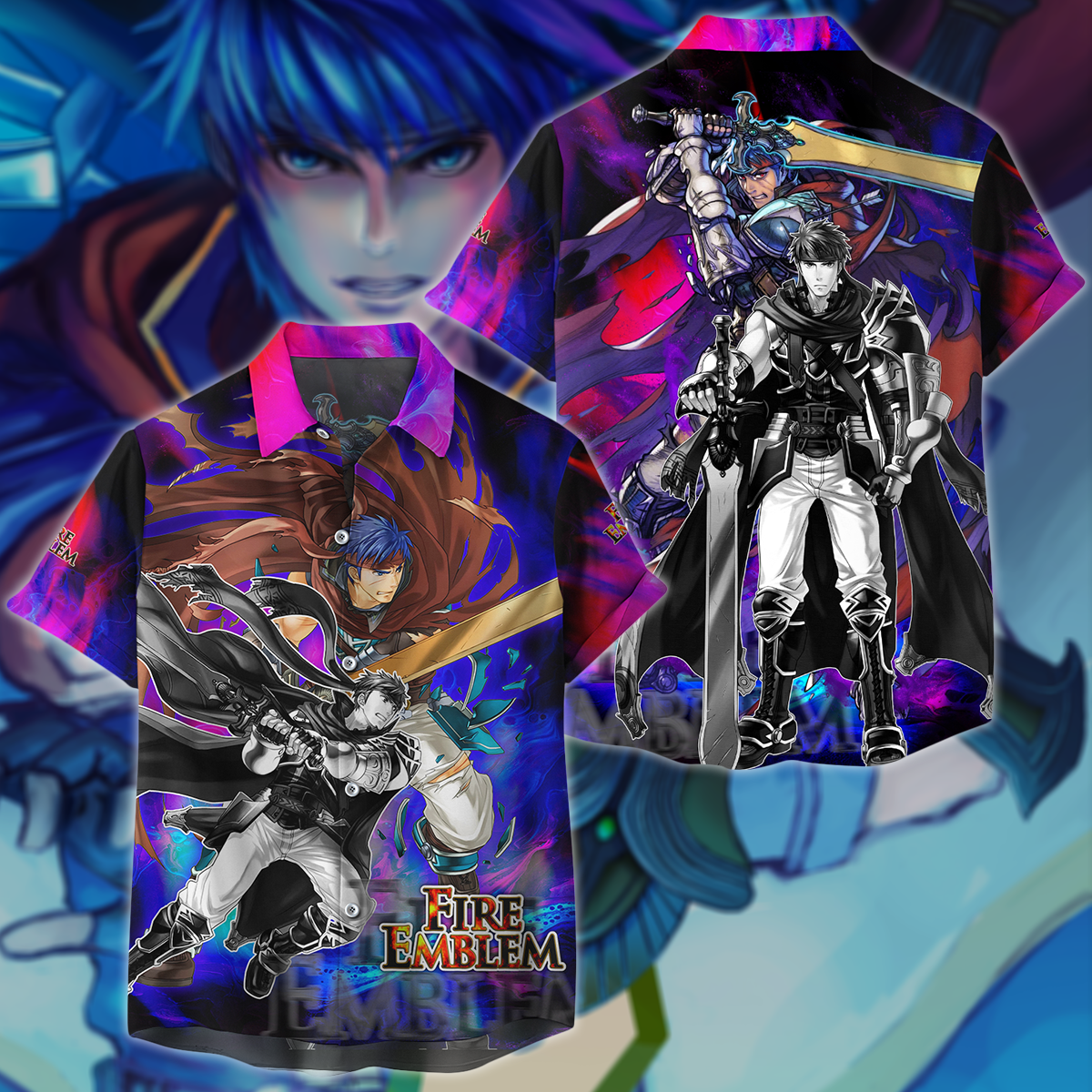 Fire Emblem: Path of Radiance - Ike Video Game 3D All Over Print T-shirt Tank Top Zip Hoodie Pullover Hoodie Hawaiian Shirt Beach Shorts Jogger Hawaiian Shirt