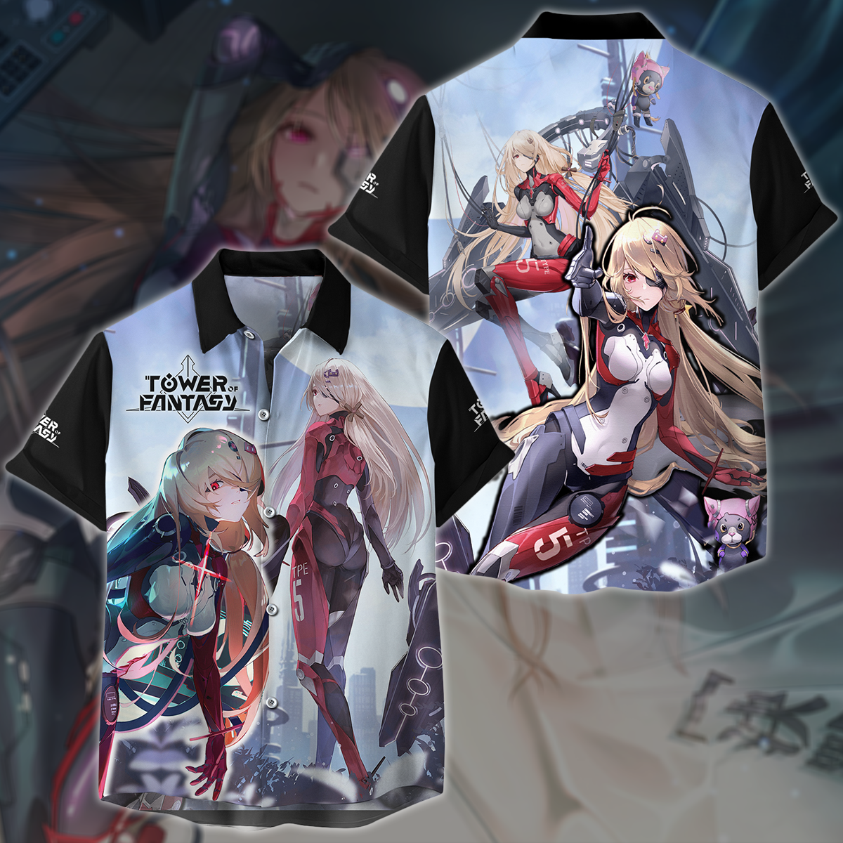 Tower Of Fantasy Video Game 3D All Over Printed T-shirt Tank Top Zip Hoodie Pullover Hoodie Hawaiian Shirt Beach Shorts Jogger Hawaiian Shirt