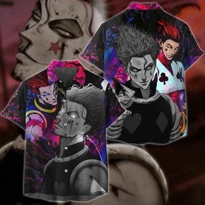 Hunter x Hunter Hisoka 3D All Over Print T-shirt Tank Top Zip Hoodie Pullover Hoodie Hawaiian Shirt Beach Shorts Jogger Hawaiian Shirt S 