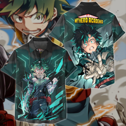 My Hero Academia Deku Midoriya Izuku 3D All Over Print T-shirt Tank Top Zip Hoodie Pullover Hoodie Hawaiian Shirt Beach Shorts Jogger Hawaiian Shirt