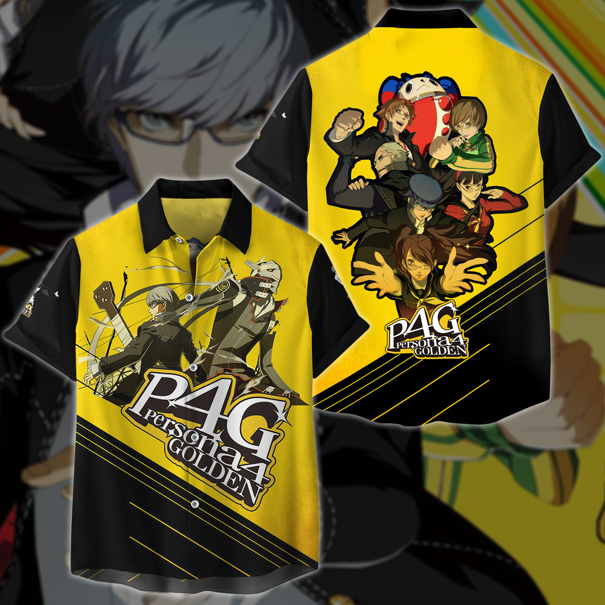 Persona 4 Golden Video Game 3D All Over Printed T-shirt Tank Top Zip Hoodie Pullover Hoodie Hawaiian Shirt Beach Shorts Jogger Hawaiian Shirt