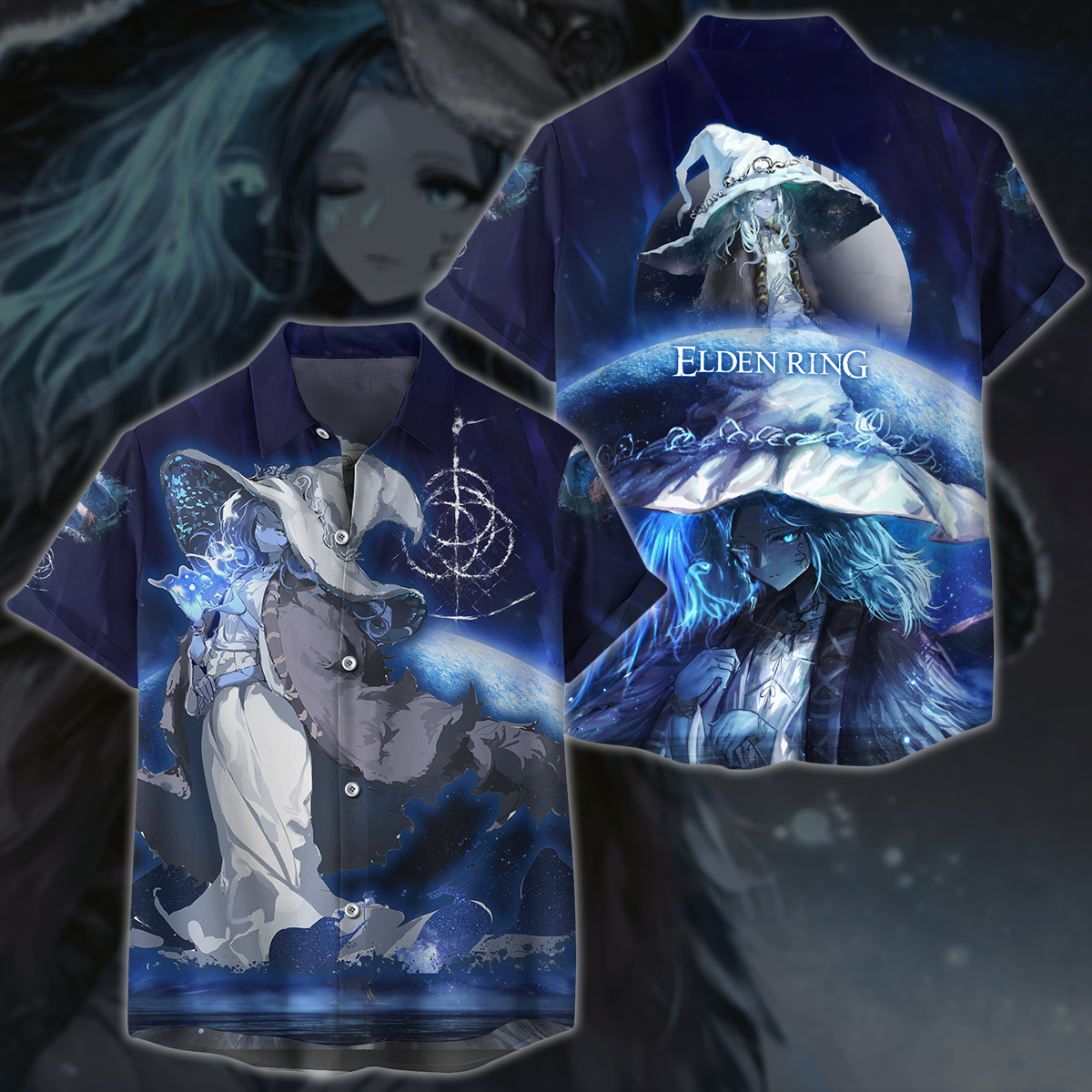 Elden Ring Ranni The Witch Video Game 3D All Over Printed T-shirt Tank Top Zip Hoodie Pullover Hoodie Hawaiian Shirt Beach Shorts Jogger Hawaiian Shirt