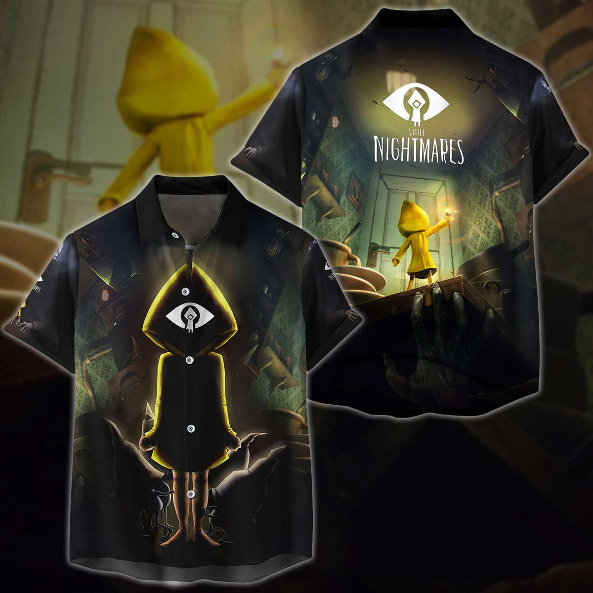 Little Nightmares Video Game 3D All Over Printed T-shirt Tank Top Zip Hoodie Pullover Hoodie Hawaiian Shirt Beach Shorts Jogger Hawaiian Shirt