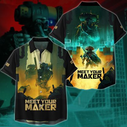 Meet Your Maker Video Game 3D All Over Printed T-shirt Tank Top Zip Hoodie Pullover Hoodie Hawaiian Shirt Beach Shorts Jogger Hawaiian Shirt