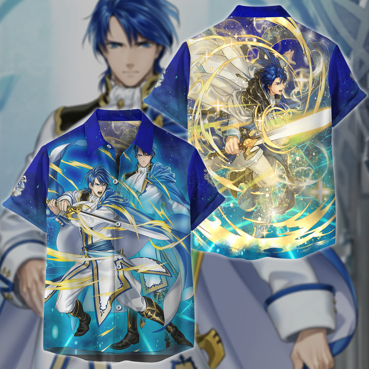 Fire Emblem Sigurd Video Game 3D All Over Print T-shirt Tank Top Zip Hoodie Pullover Hoodie Hawaiian Shirt Beach Shorts Jogger Hawaiian Shirt