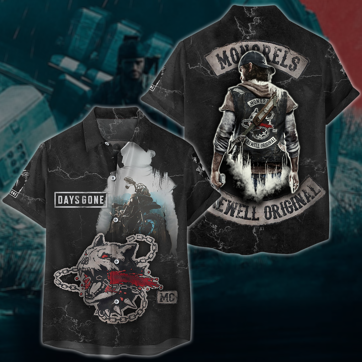 Days Gone Video Game 3D All Over Printed T-shirt Tank Top Zip Hoodie Pullover Hoodie Hawaiian Shirt Beach Shorts Jogger Hawaiian Shirt