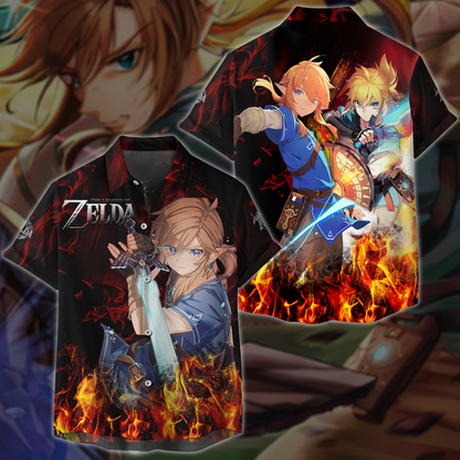 The Legend of Zelda Video Game 3D All Over Print T-shirt Tank Top Zip Hoodie Pullover Hoodie Hawaiian Shirt Beach Shorts Jogger Hawaiian Shirt