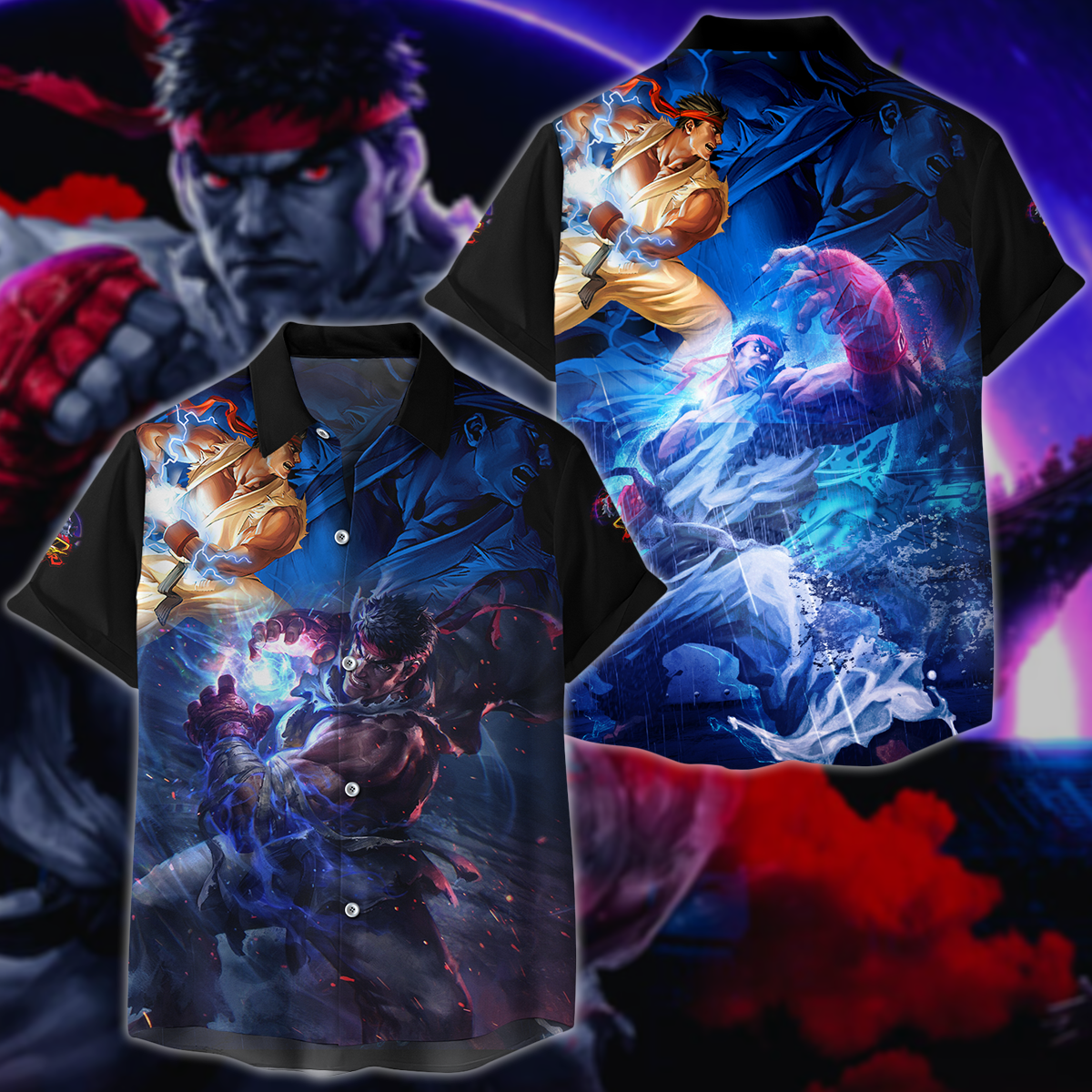 Street Fighter 5 Video Game 3D All Over Print T-shirt Tank Top Zip Hoodie Pullover Hoodie Hawaiian Shirt Beach Shorts Jogger Hawaiian Shirt
