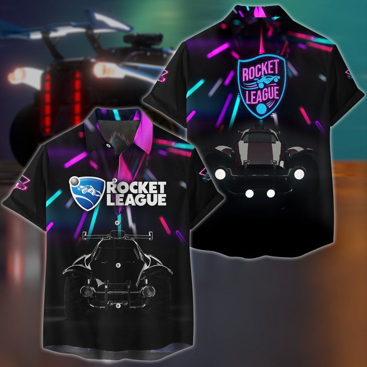Rocket League Video Game 3D All Over Print T-shirt Tank Top Zip Hoodie Pullover Hoodie Hawaiian Shirt Beach Shorts Jogger Hawaiian Shirt