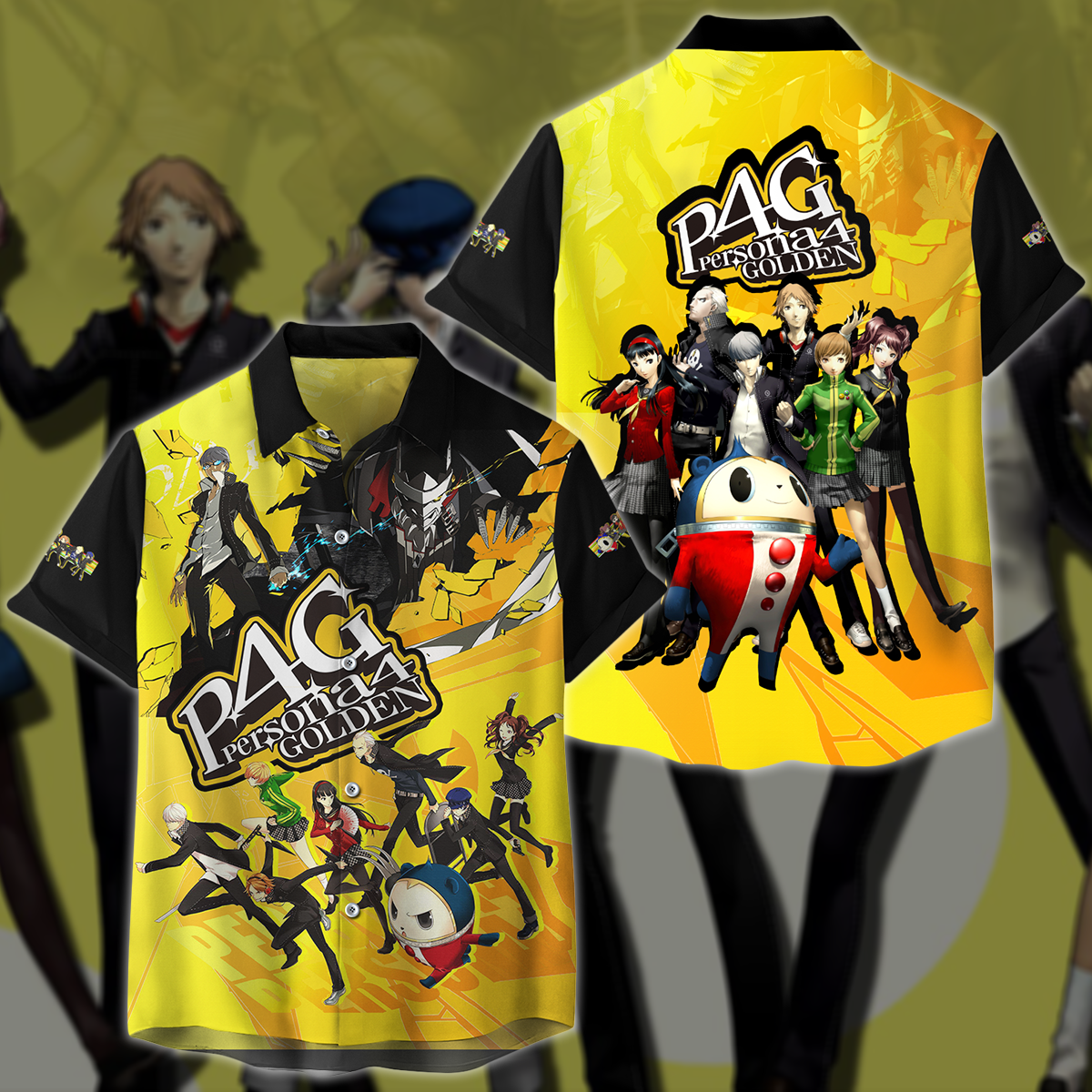 Persona 4 Golden Video Game 3D All Over Printed T-shirt Tank Top Zip Hoodie Pullover Hoodie Hawaiian Shirt Beach Shorts Jogger Hawaiian Shirt