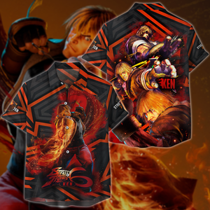 Street Fighter 6 Ken Video Game 3D All Over Printed T-shirt Tank Top Zip Hoodie Pullover Hoodie Hawaiian Shirt Beach Shorts Jogger Hawaiian Shirt S 