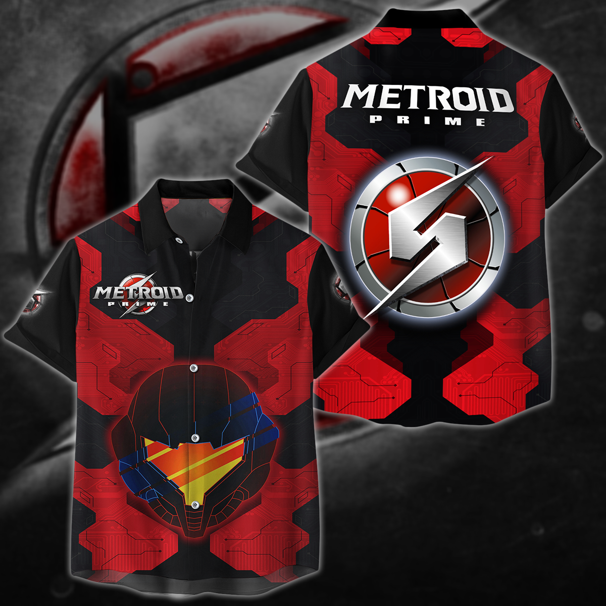 Metroid Prime Remastered Video Game 3D All Over Printed T-shirt Tank Top Zip Hoodie Pullover Hoodie Hawaiian Shirt Beach Shorts Jogger Hawaiian Shirt