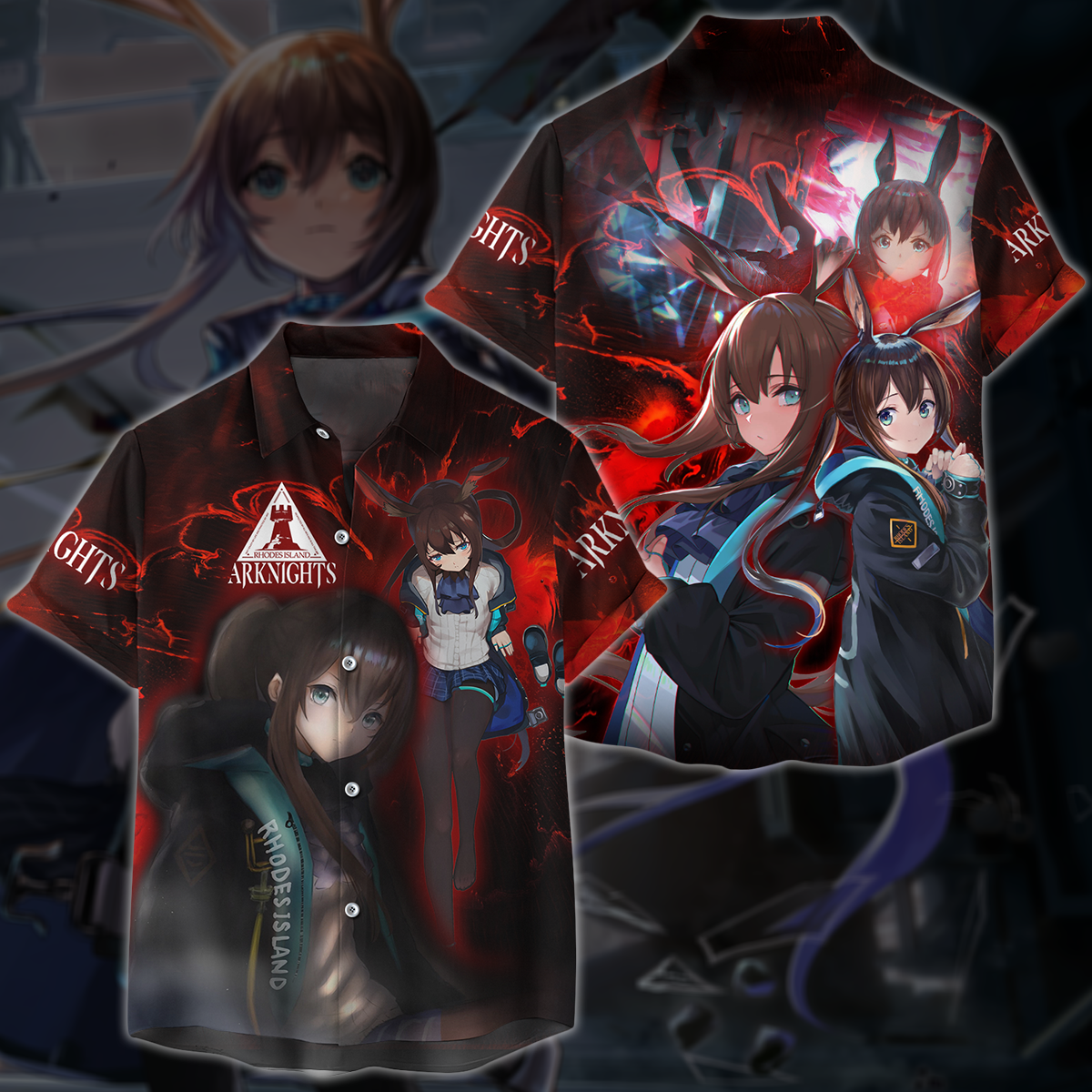 Arknights Video Game 3D All Over Print T-shirt Tank Top Zip Hoodie Pullover Hoodie Hawaiian Shirt Beach Shorts Jogger Hawaiian Shirt