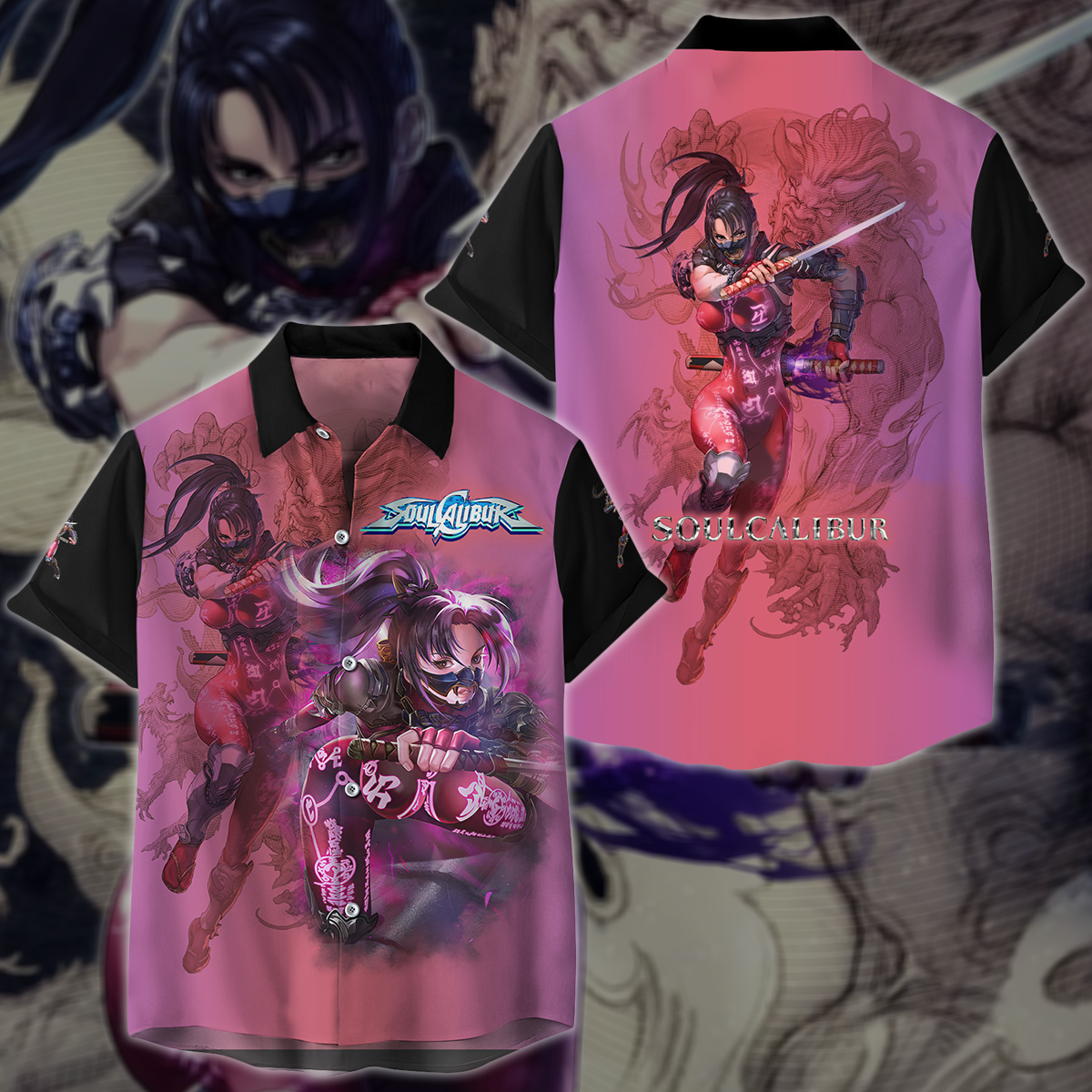 Soul Calibur Video Game 3D All Over Printed T-shirt Tank Top Zip Hoodie Pullover Hoodie Hawaiian Shirt Beach Shorts Jogger Hawaiian Shirt
