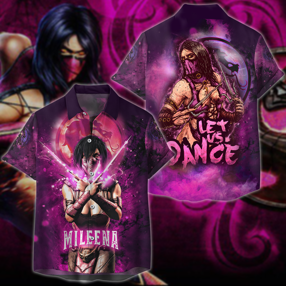 Mortal Kombat: Mileena 3D All Over Print T-shirt Tank Top Zip Hoodie Pullover Hoodie Hawaiian Shirt Beach Shorts Jogger Hawaiian Shirt