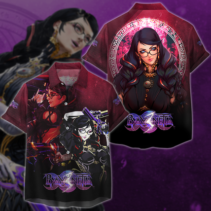 Bayonetta Video Game 3D All Over Print T-shirt Tank Top Zip Hoodie Pullover Hoodie Hawaiian Shirt Beach Shorts Jogger Hawaiian Shirt
