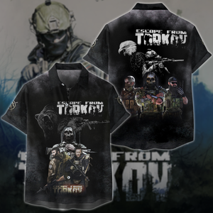 Escape From Tarkov Video Game 3D All Over Printed T-shirt Tank Top Zip Hoodie Pullover Hoodie Hawaiian Shirt Beach Shorts Jogger Hawaiian Shirt S 