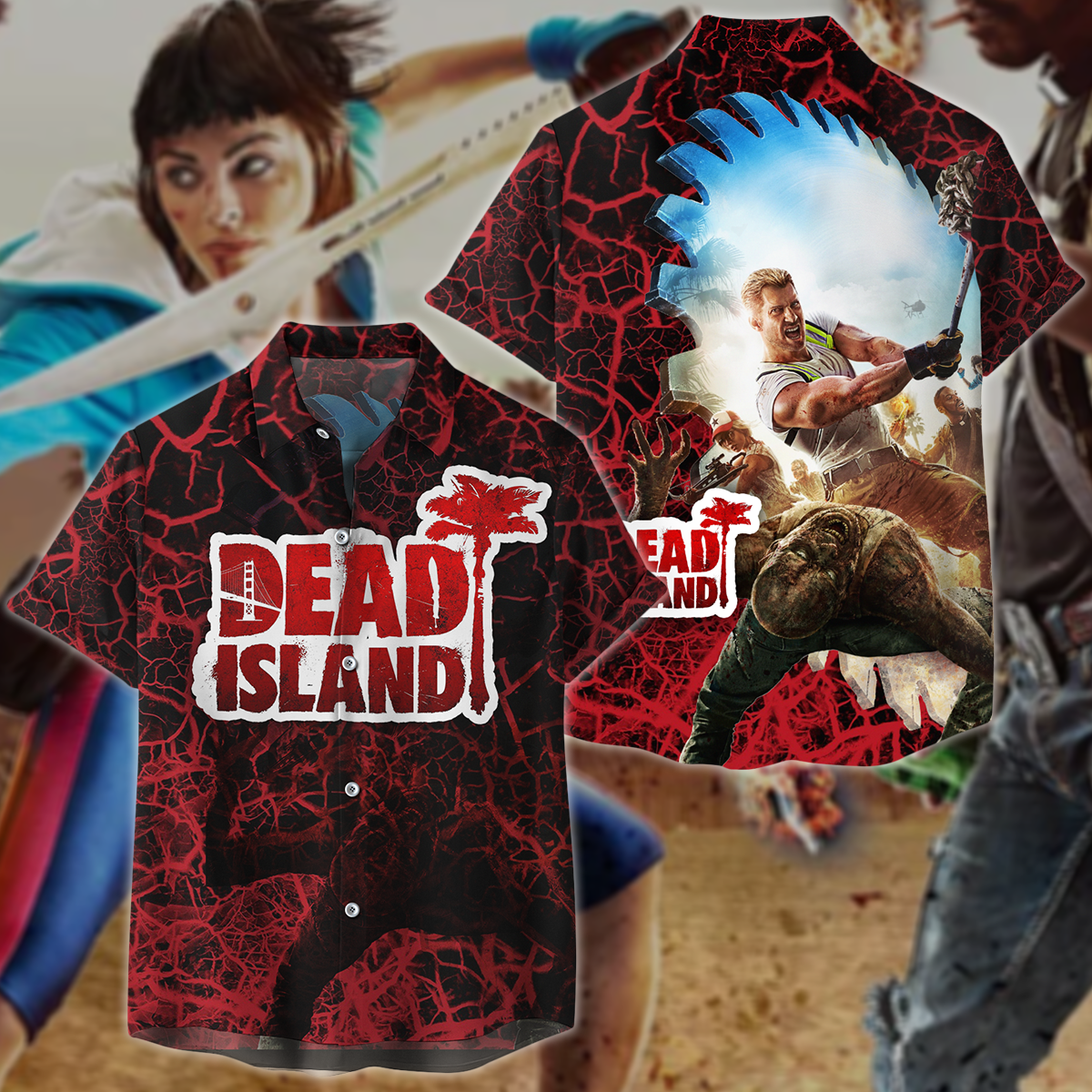 Dead Island Video Game 3D All Over Print T-shirt Tank Top Zip Hoodie Pullover Hoodie Hawaiian Shirt Beach Shorts Jogger Hawaiian Shirt