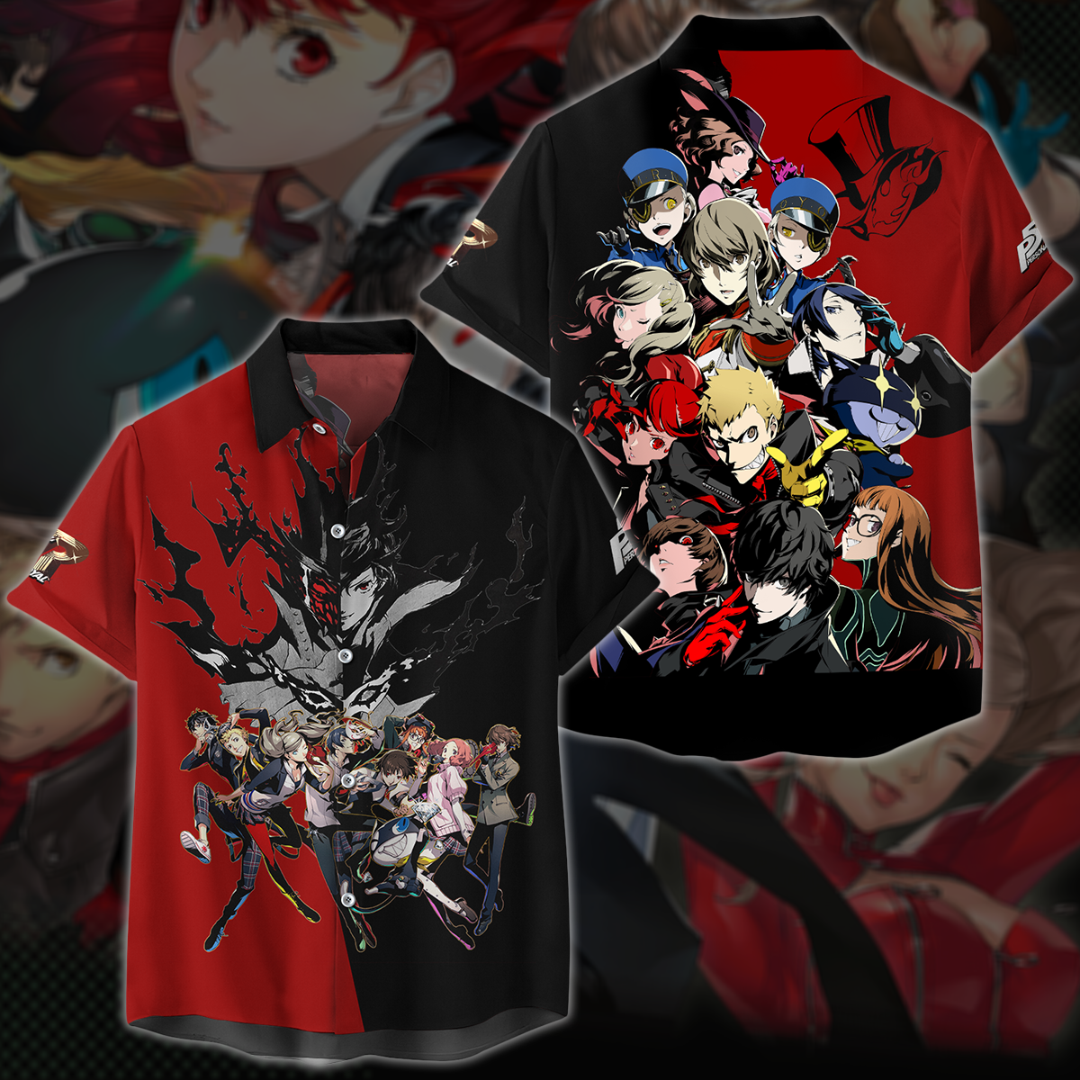 Persona 5 Royal Video Game 3D All Over Printed T-shirt Tank Top Zip Hoodie Pullover Hoodie Hawaiian Shirt Beach Shorts Jogger Hawaiian Shirt