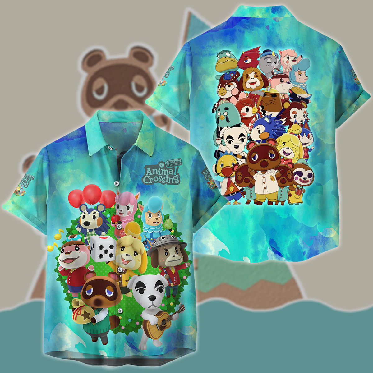 Animal Crossing New Horizons Video Game 3D All Over Print T-shirt Tank Top Zip Hoodie Pullover Hoodie Hawaiian Shirt Beach Shorts Jogger Hawaiian Shirt