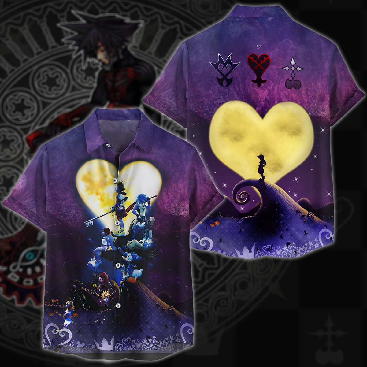 Kingdom Hearts Video Game 3D All Over Print T-shirt Tank Top Zip Hoodie Pullover Hoodie Hawaiian Shirt Beach Shorts Jogger Hawaiian Shirt