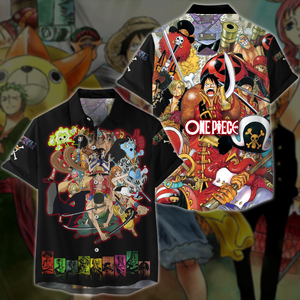 One Piece Straw Hat Pirates Anime Manga 3D All Over Print T-shirt Tank Top Zip Hoodie Pullover Hoodie Hawaiian Shirt Beach Shorts Jogger Hawaiian Shirt S 