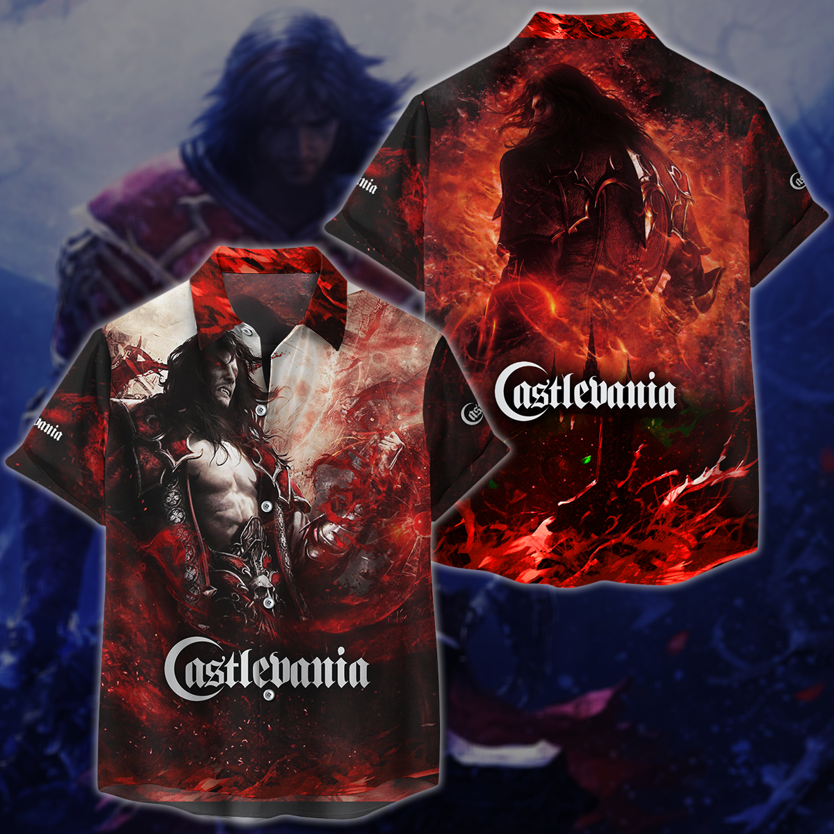 Castlevania Video Game 3D All Over Printed T-shirt Tank Top Zip Hoodie Pullover Hoodie Hawaiian Shirt Beach Shorts Jogger Hawaiian Shirt