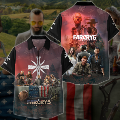 Far Cry 5 Video Game 3D All Over Printed T-shirt Tank Top Zip Hoodie Pullover Hoodie Hawaiian Shirt Beach Shorts Jogger Hawaiian Shirt