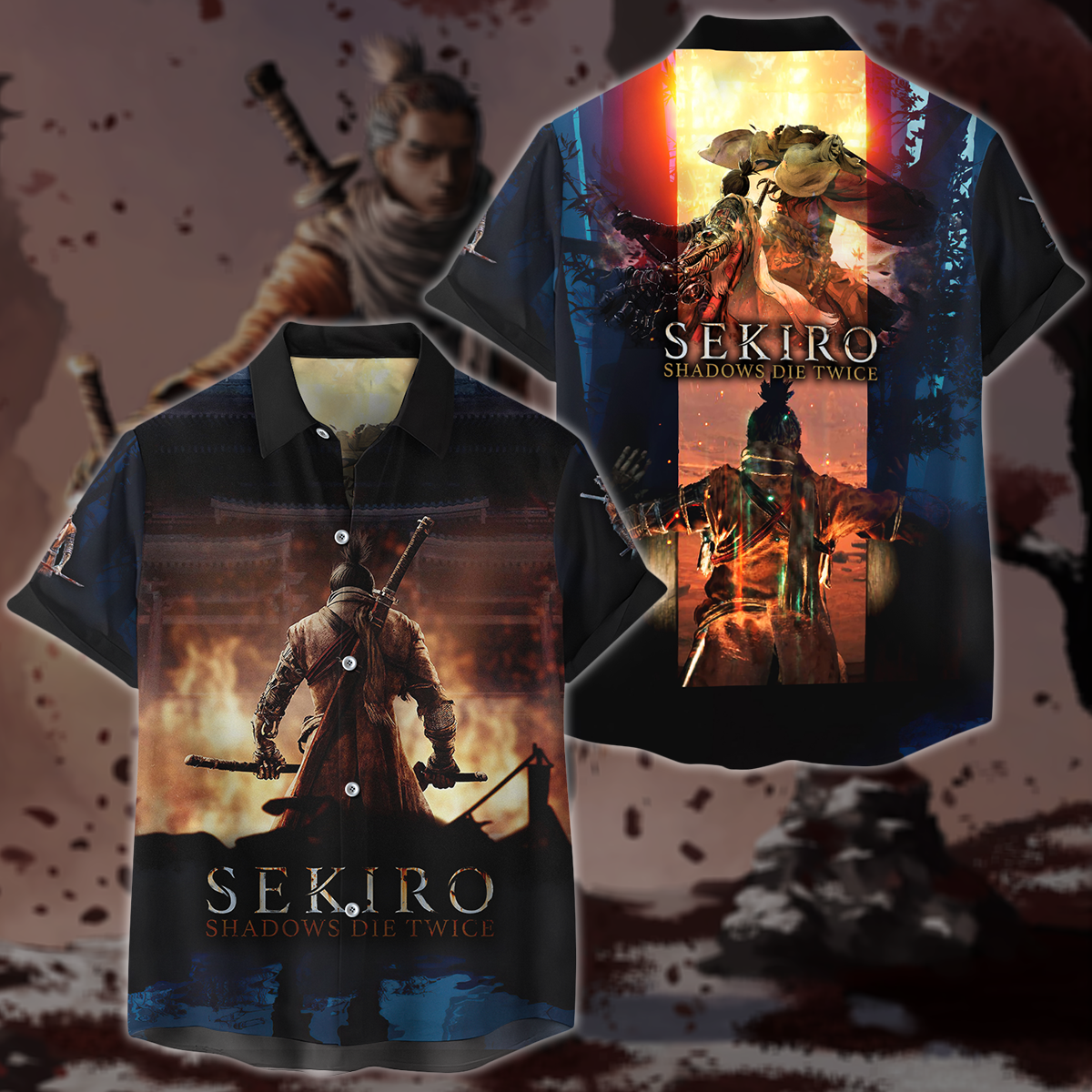 Sekiro: Shadows Die Twice Video Game 3D All Over Printed T-shirt Tank Top Zip Hoodie Pullover Hoodie Hawaiian Shirt Beach Shorts Jogger Hawaiian Shirt
