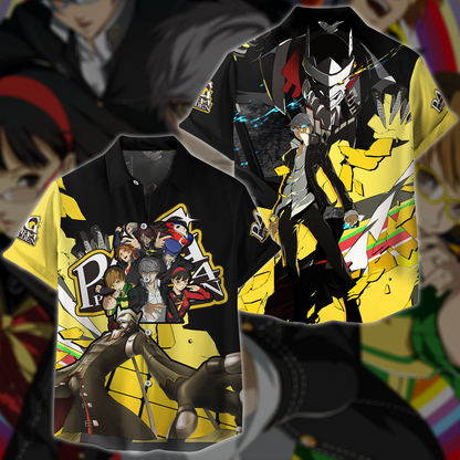 Persona 4 Golden Video Game 3D All Over Printed T-shirt Tank Top Zip Hoodie Pullover Hoodie Hawaiian Shirt Beach Shorts Jogger Hawaiian Shirt