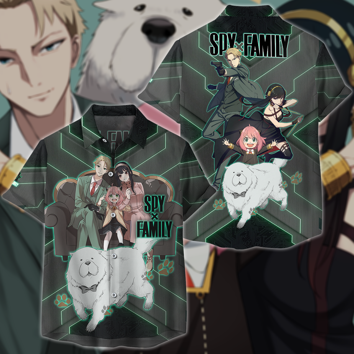 Spy x Family 3D All Over Print T-shirt Tank Top Zip Hoodie Pullover Hoodie Hawaiian Shirt Beach Shorts Jogger Hawaiian Shirt