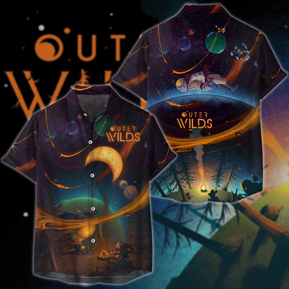Outer Wilds Video Game 3D All Over Print T-shirt Tank Top Zip Hoodie Pullover Hoodie Hawaiian Shirt Beach Shorts Jogger Hawaiian Shirt