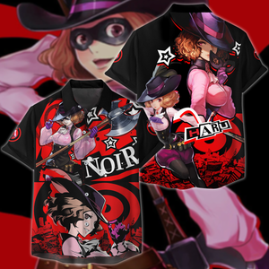 Persona 5 Strikers Haru Okumura Video Game 3D All Over Print T-shirt Tank Top Zip Hoodie Pullover Hoodie Hawaiian Shirt Beach Shorts Jogger Hawaiian Shirt S 